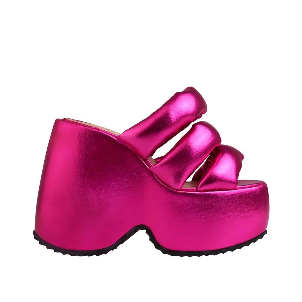 Privileged Fuschia Hot Pink Platform Heels
